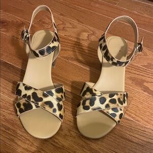 J.Crew sling back heels, size 8 excellent condition